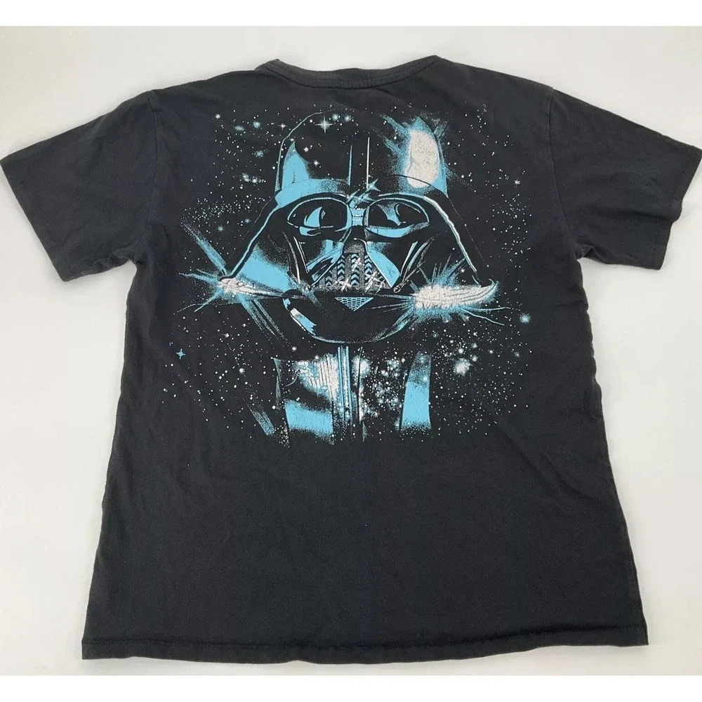 Star Wars Graphic Crewneck Tee Black Sci-Fi Streetwear Geek-Core Fan Small GAP